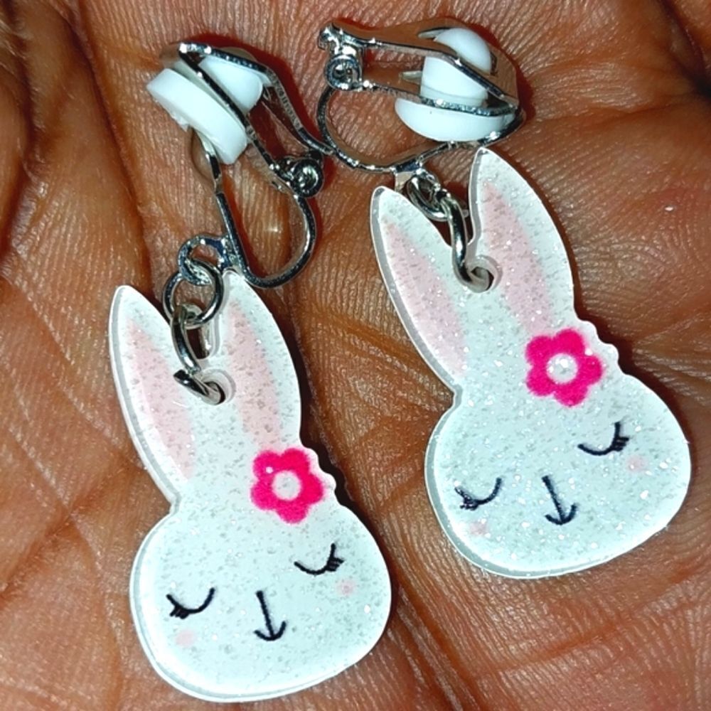 Super cute kid's fashion clip-on earrings